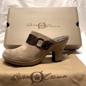 Women’s Born Crown “Marian” mules/Size 9/Color-Natural